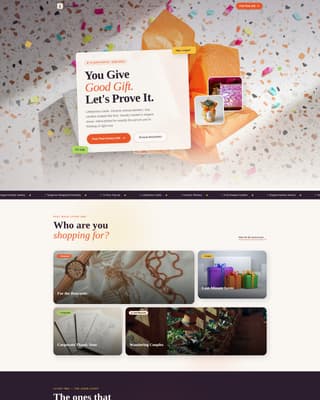 Unwrap - Playful Popup Landing Page Template