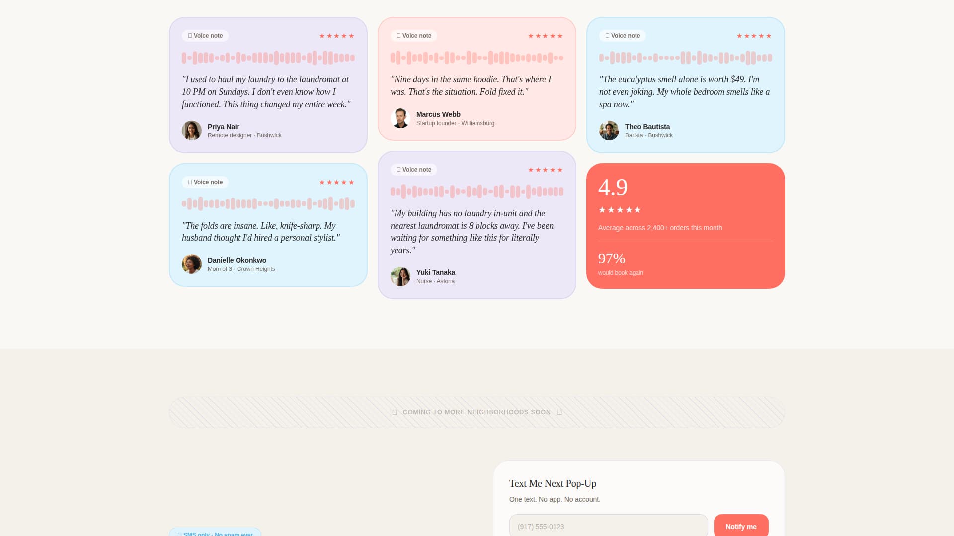 Fold - Playful Popup Landing Page Template