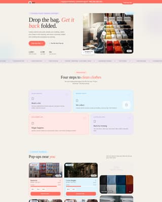 Fold - Playful Popup Landing Page Template
