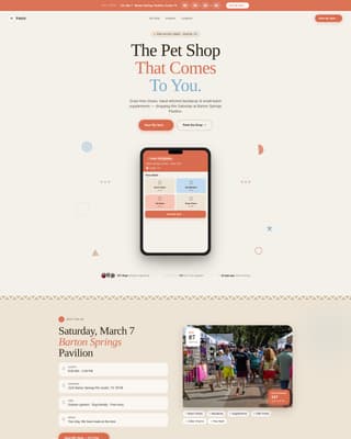 Fetch - Playful Popup Landing Page Template