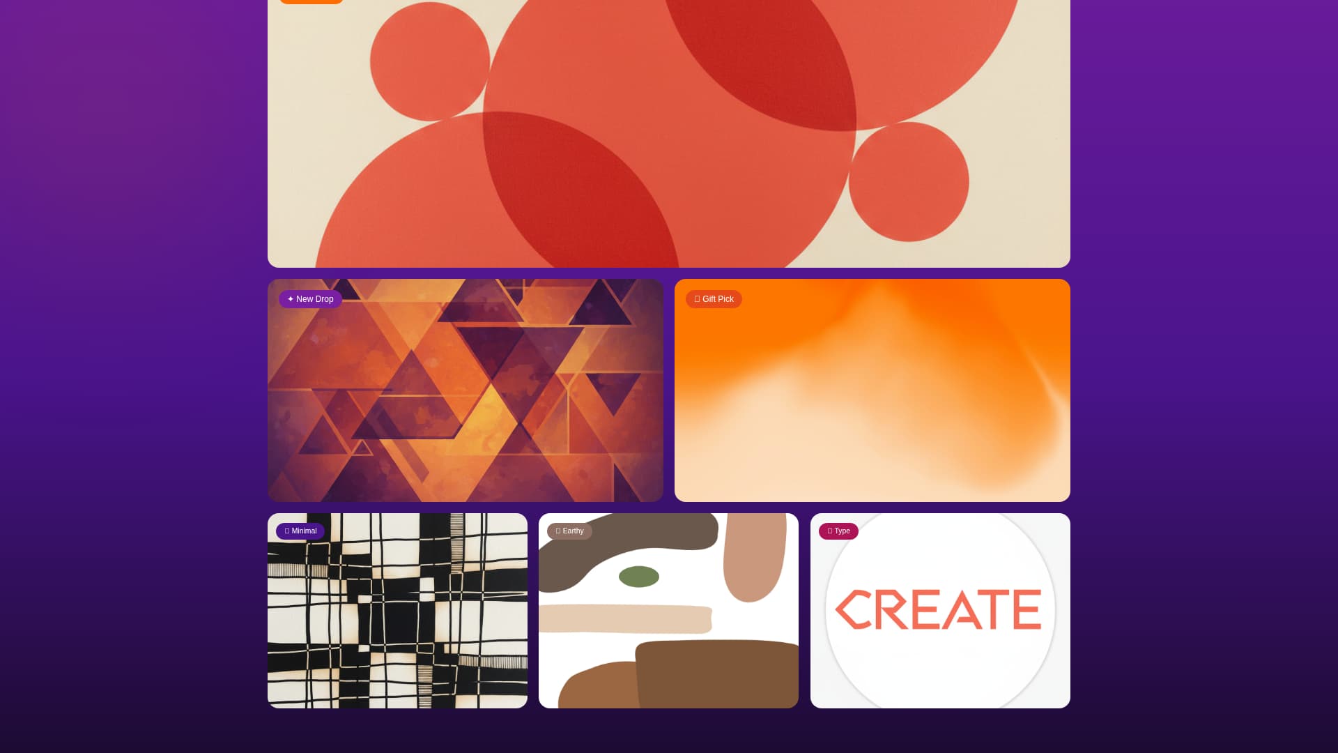 Posterwall - Vibrant Art Prints Landing Page Template