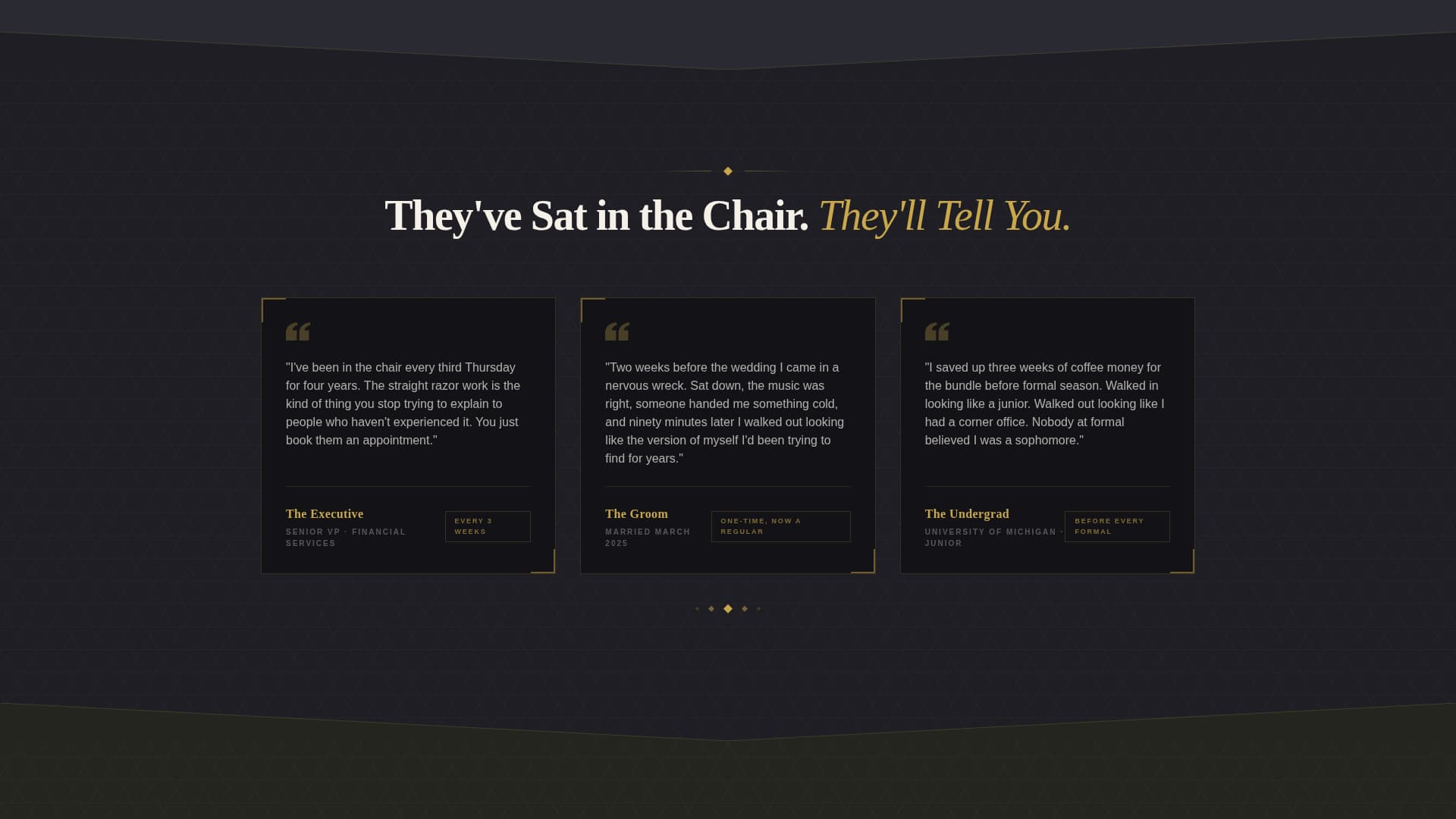 Fade - Luxurious Barbershop Landing Page Template