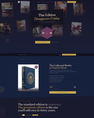 Folio - Irresistible Bookshop Landing Page Template