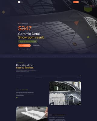 Shine - Irresistible Detailing Landing Page Template