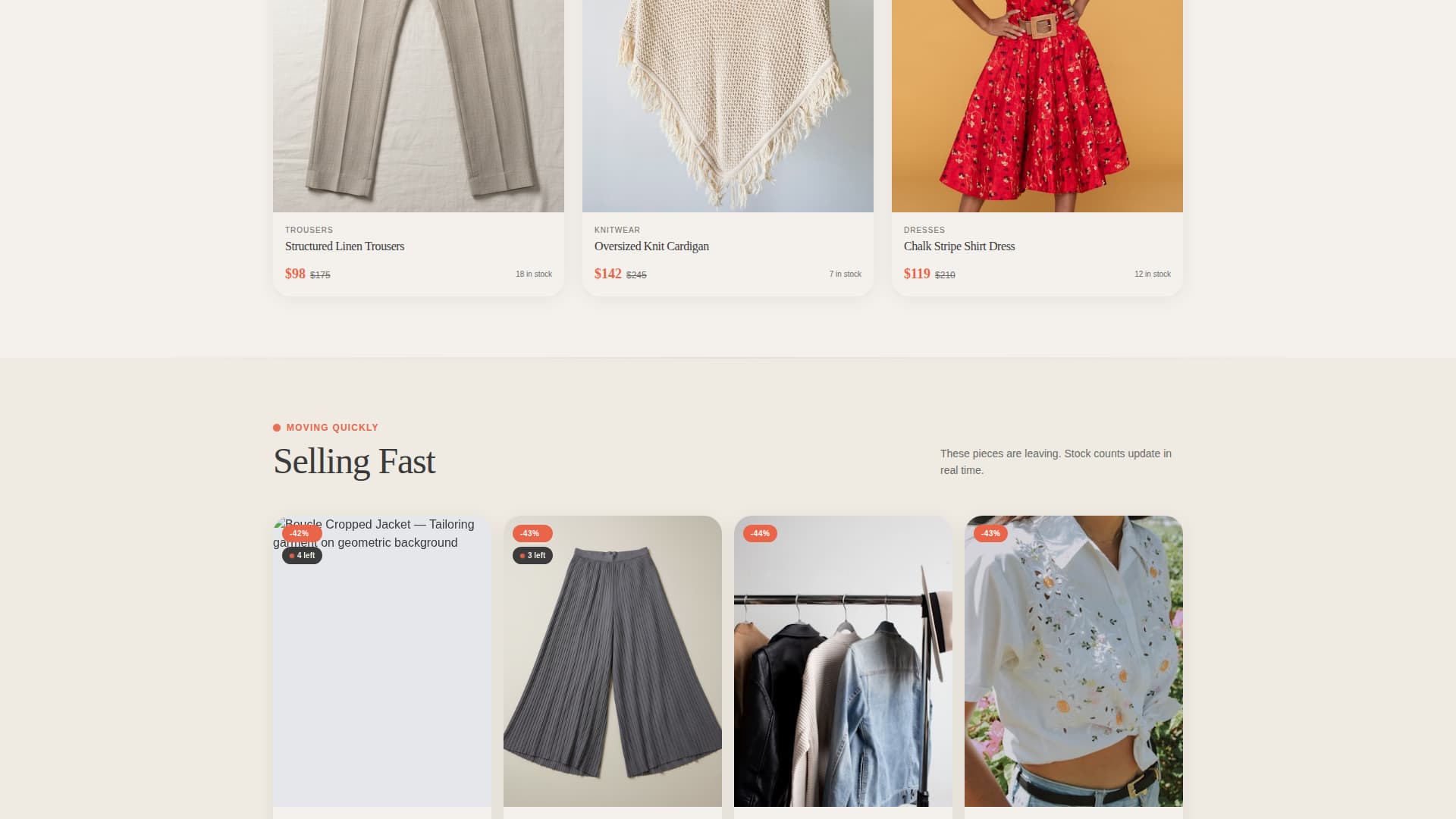 Drape - Geometric Fashion Landing Page Template