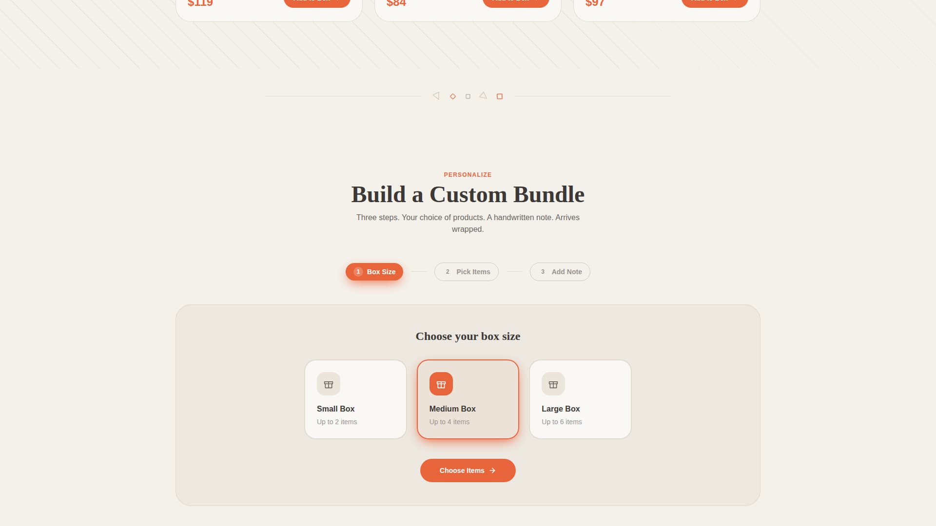 Wrapped - Curated Gift Landing Page Template