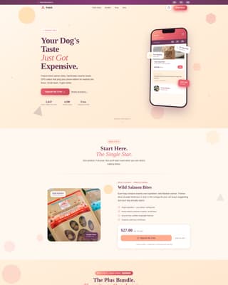 Fetch - Premium Petshop Landing Page Template