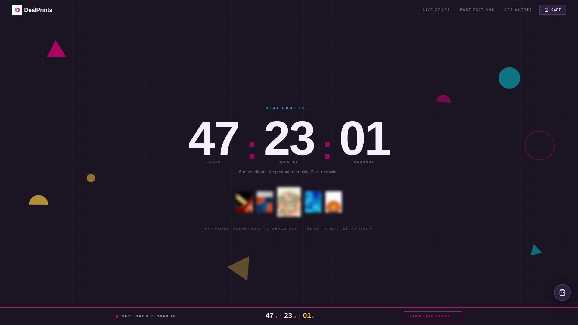 Dealprints - Electrifying Artedition Landing Page Template
