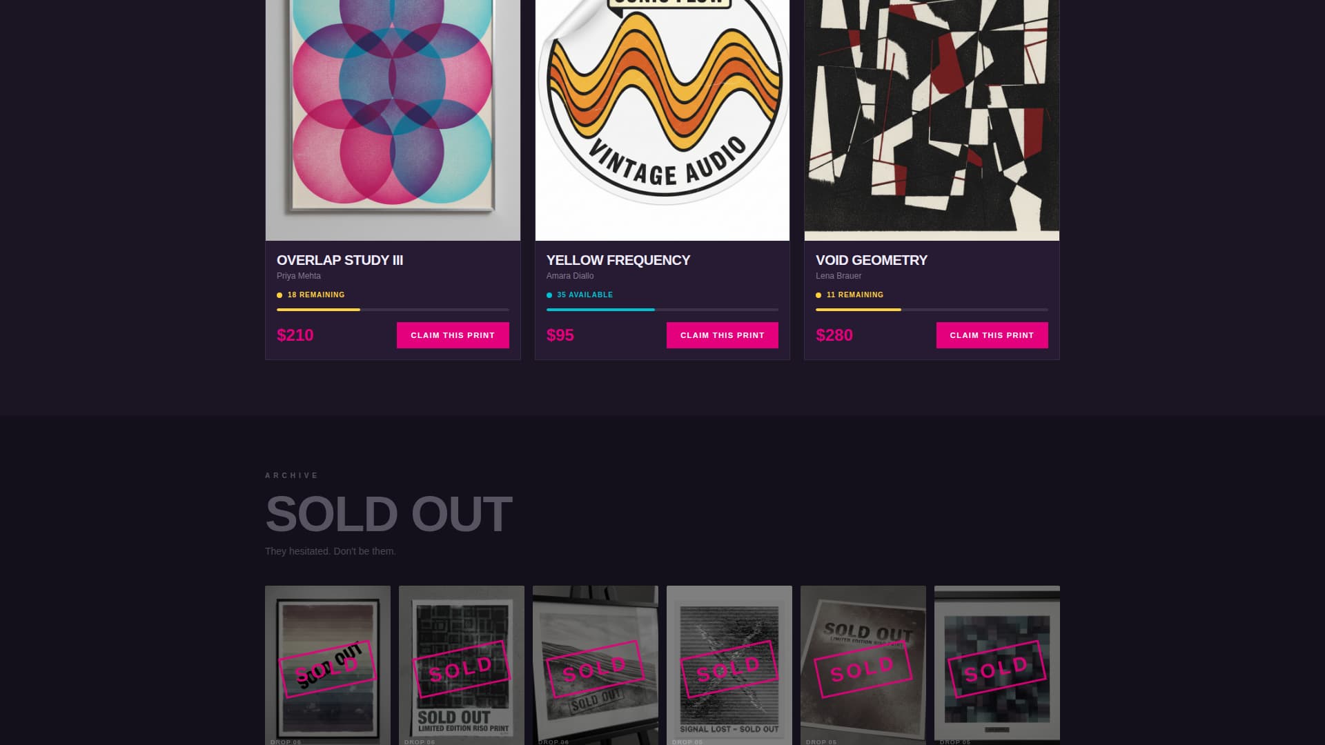 Dealprints - Electrifying Artedition Landing Page Template