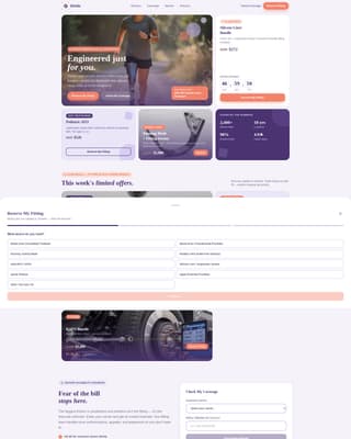 Stride - Precision Prosthetics Landing Page Template
