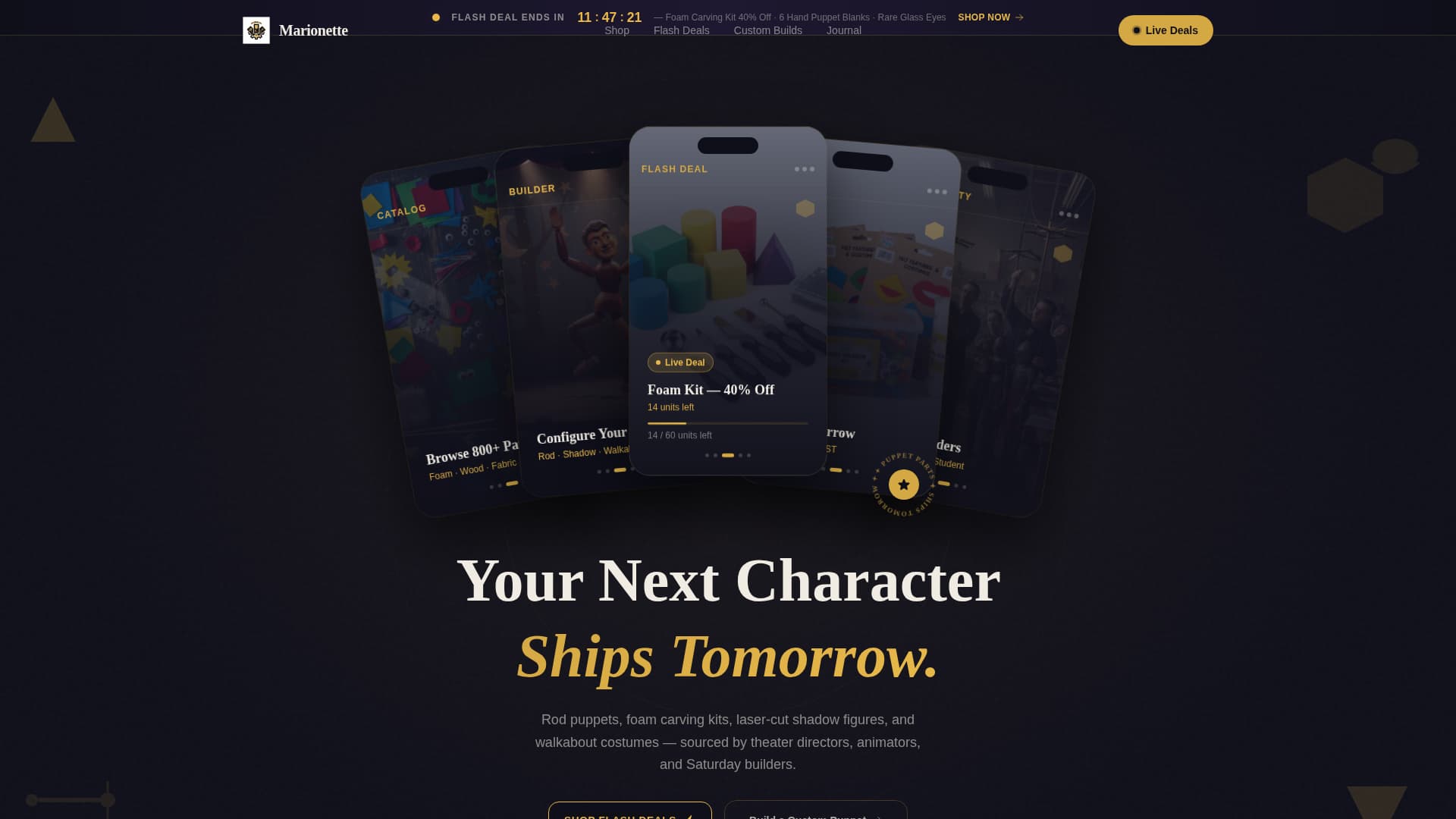 Hobby & Passion Supplies Professional Website Template