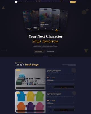 Hobby & Passion Supplies Professional Website Template