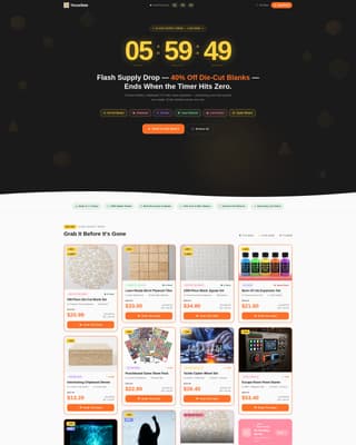 Tessellate - Electric Puzzle Supply Landing Page Template