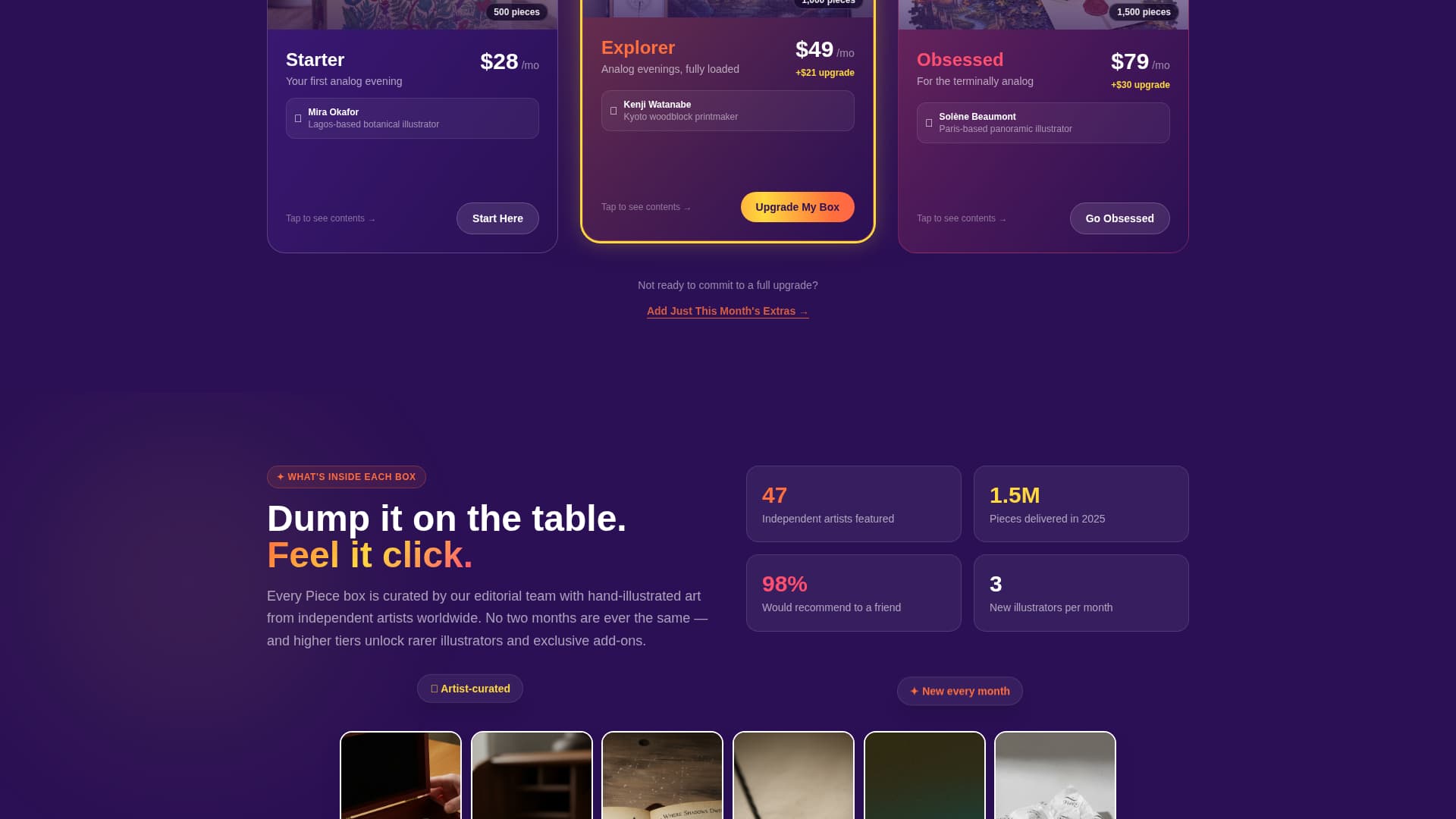 Piece - Urgent Subscription Landing Page Template