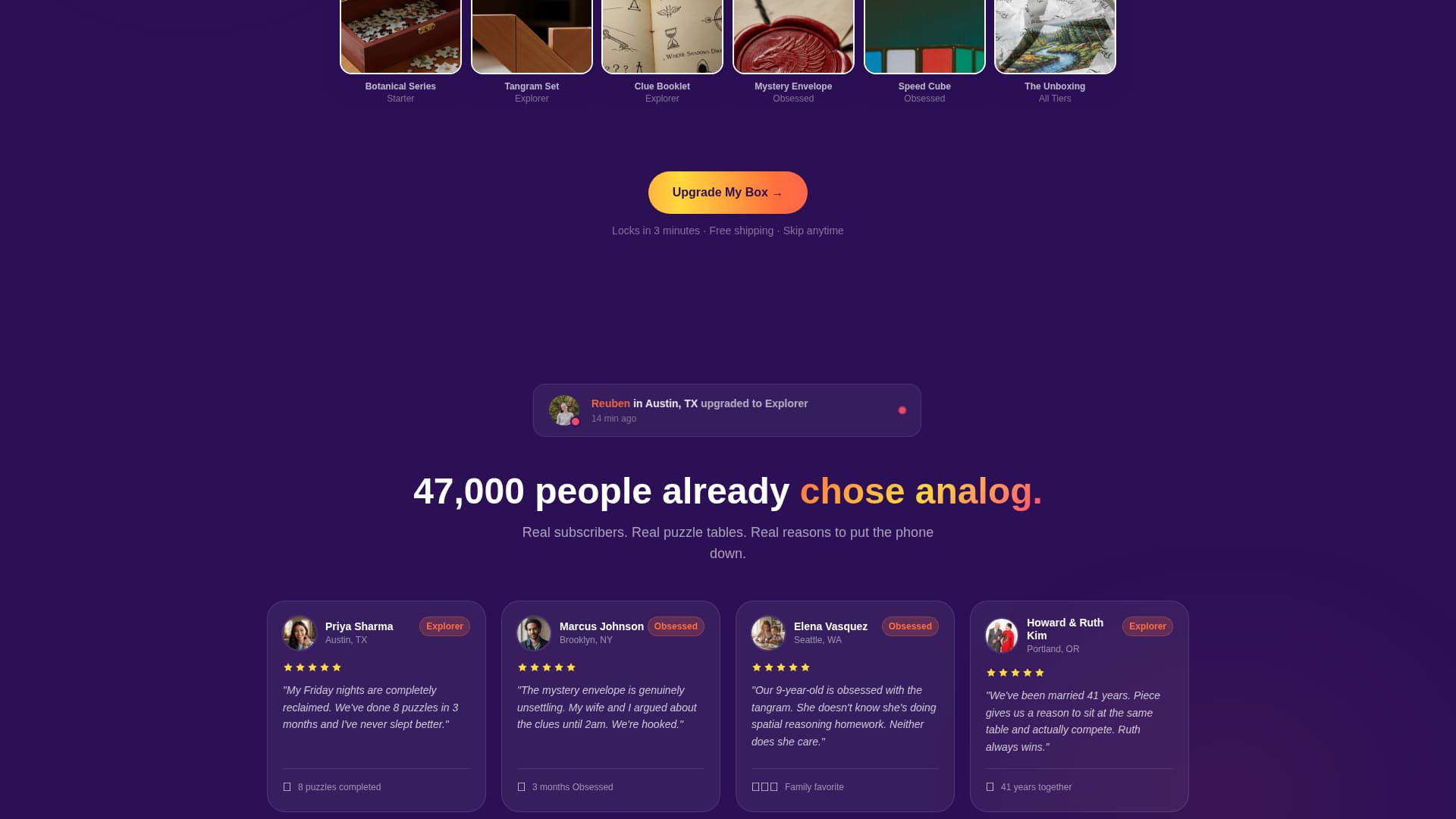 Piece - Urgent Subscription Landing Page Template
