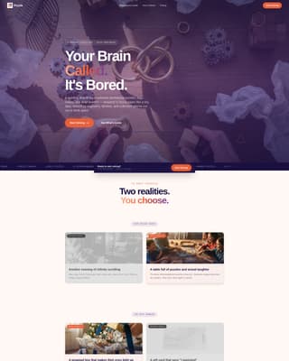 Puzzlebox - Captivating Subscription Landing Page Template