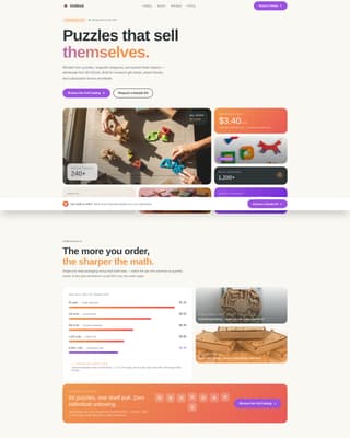 Gridlock - Playful Wholesale Landing Page Template