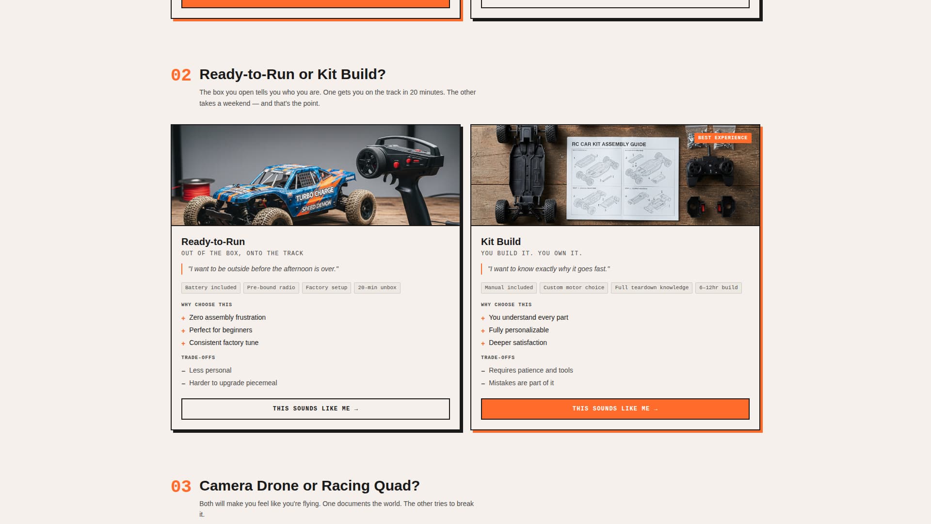 Throttle - Dynamic RC Drone Landing Page Template