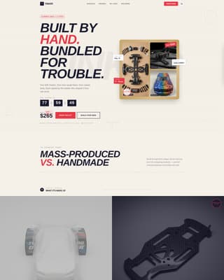 Tinker - Artisan RC Landing Page Template