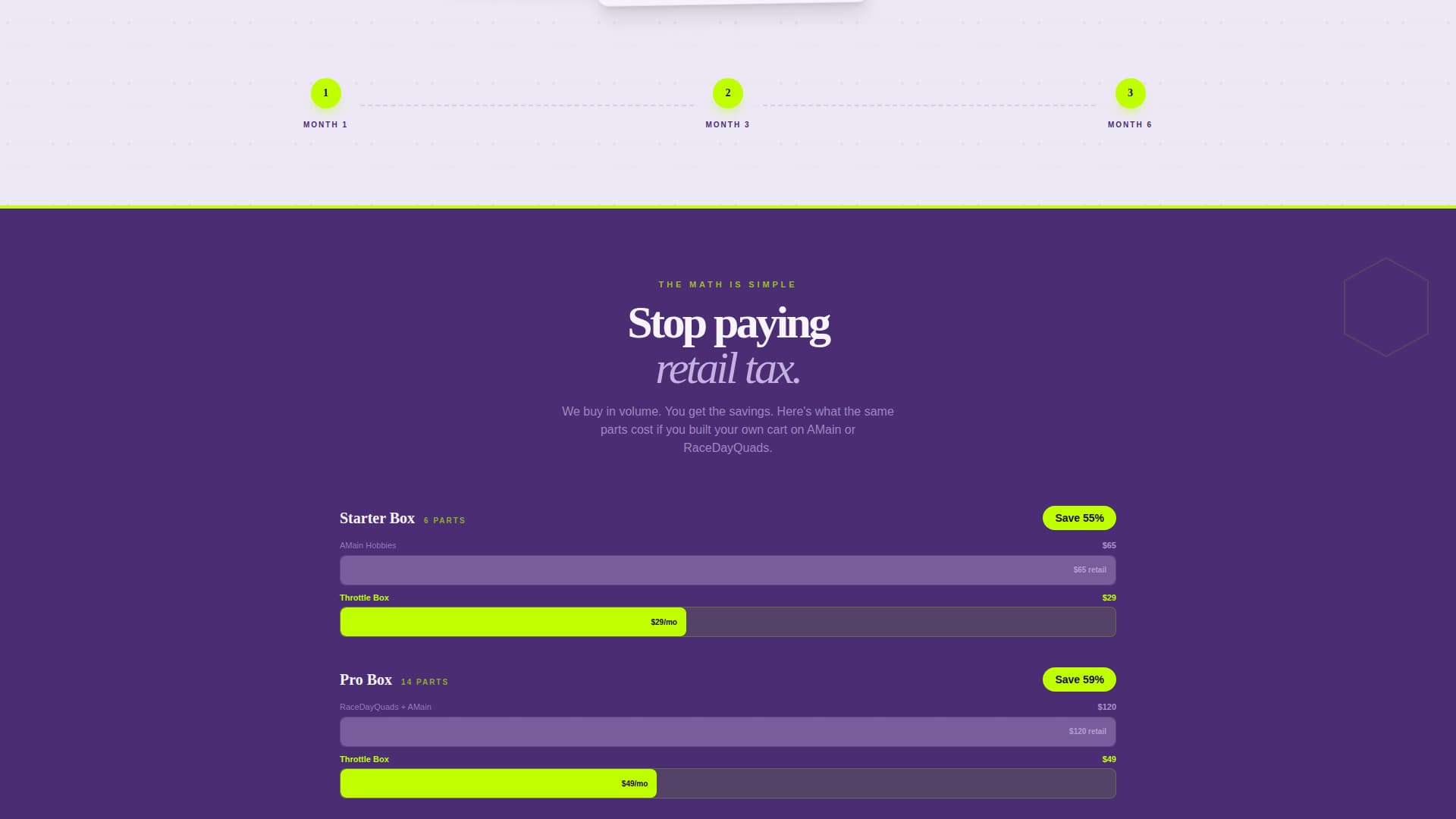 Throttle - Electrifying RC Drone Landing Page Template