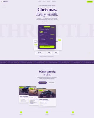 Throttle - Electrifying RC Drone Landing Page Template