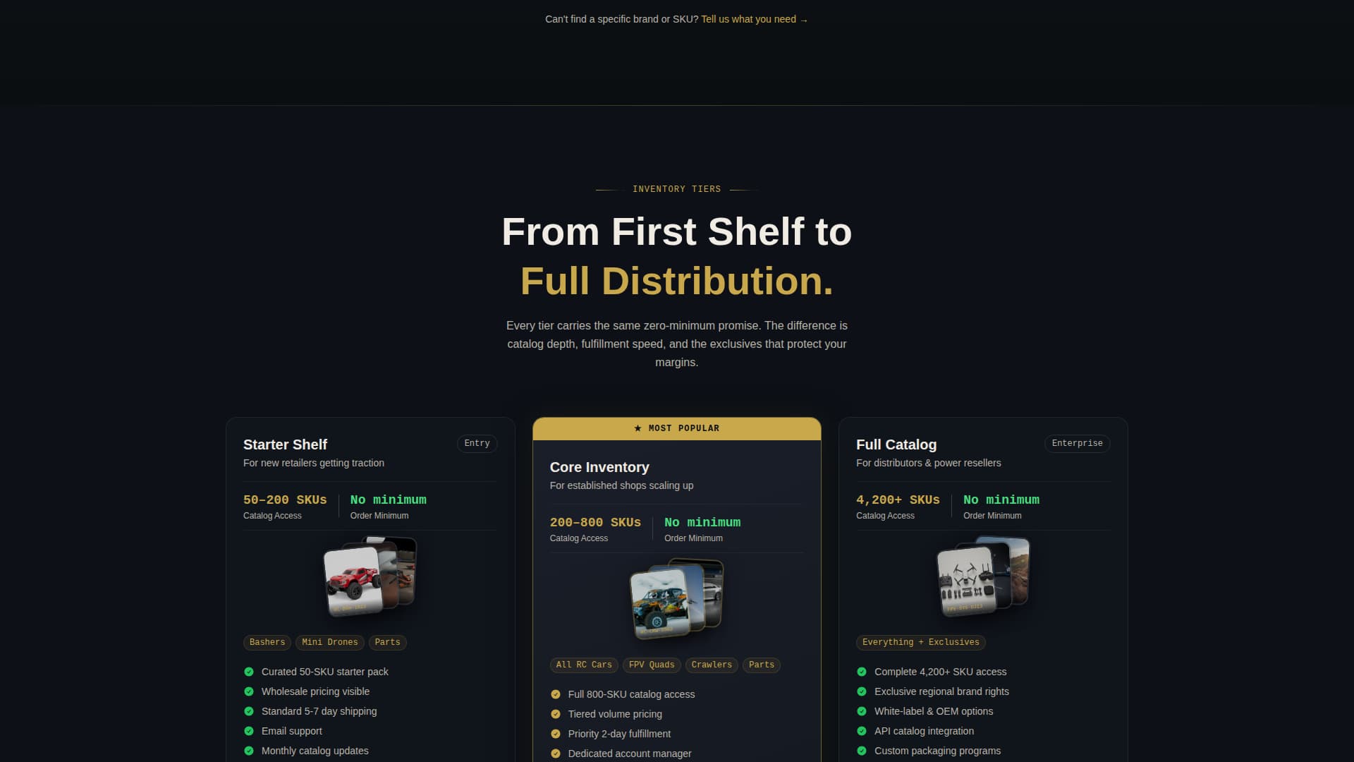 Throttle - Dynamic Wholesale Landing Page Template