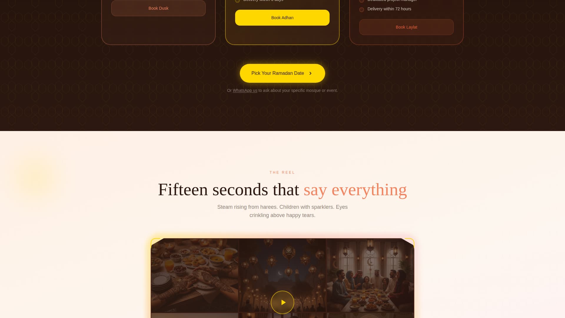 Iftar - Stunning Ramadan Landing Page Template