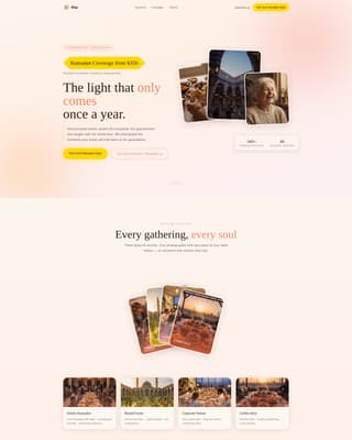 Iftar - Stunning Ramadan Landing Page Template