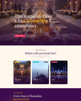 Ramadan - High-Converting Catering Landing Page Template
