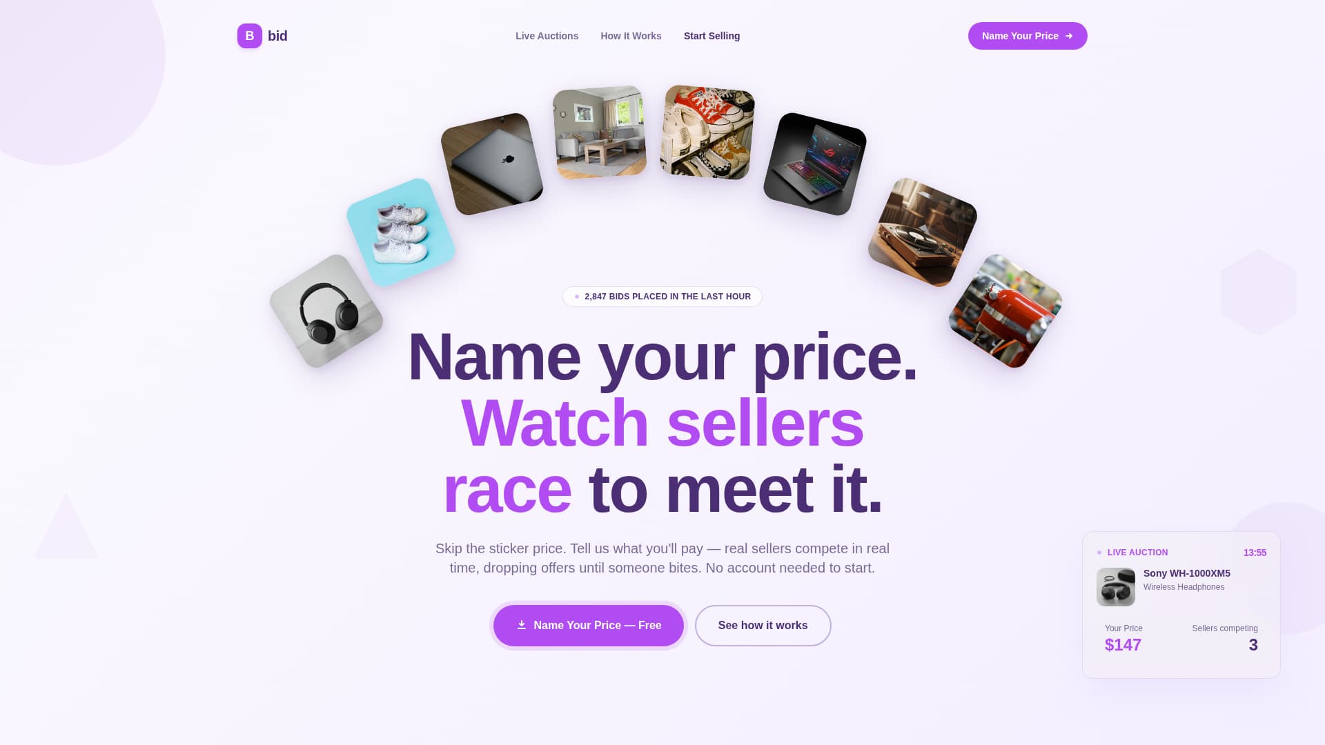 Gavel — Compelling Estate Auction Landing Page Template