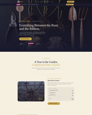 Bloom - Seasonal Rosegrowing Landing Page Template
