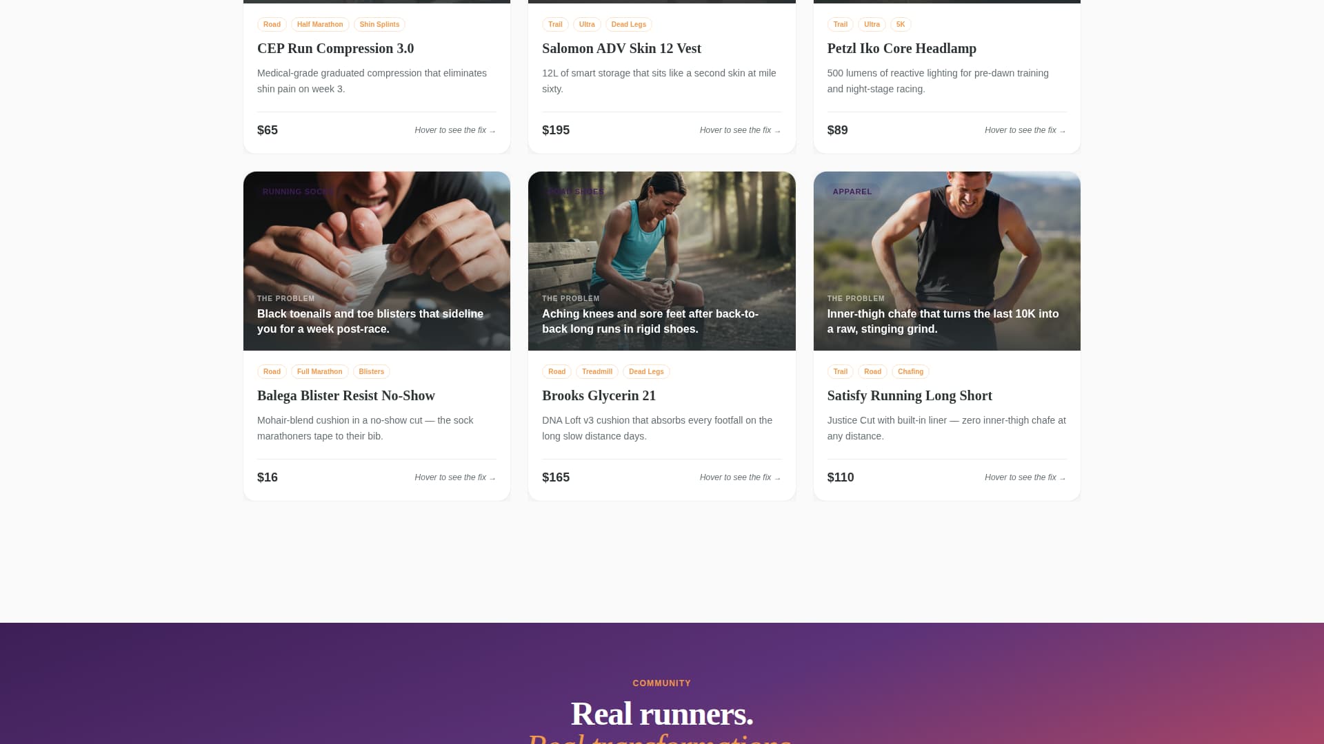 Stride - Dynamic Runninggear Landing Page Template