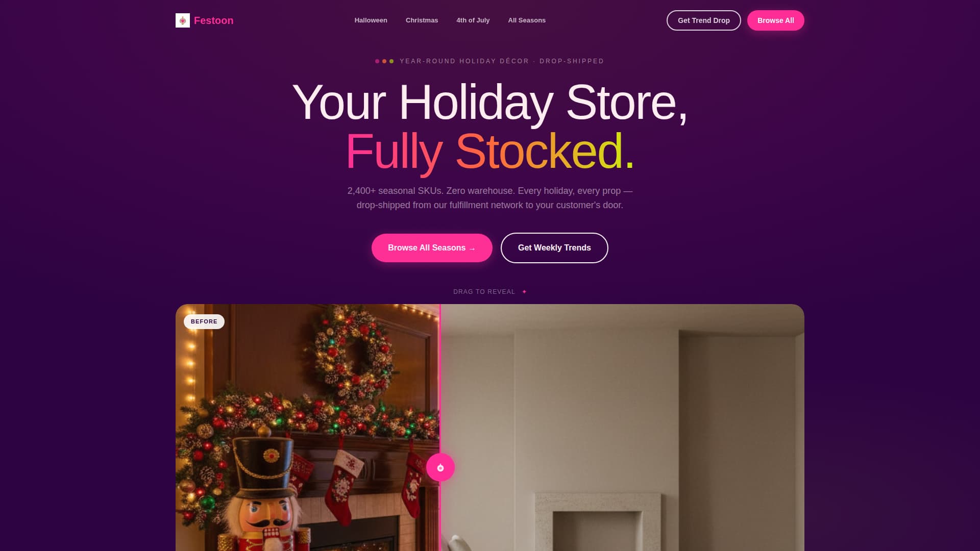 Festoon - Vibrant Seasonal Landing Page Template