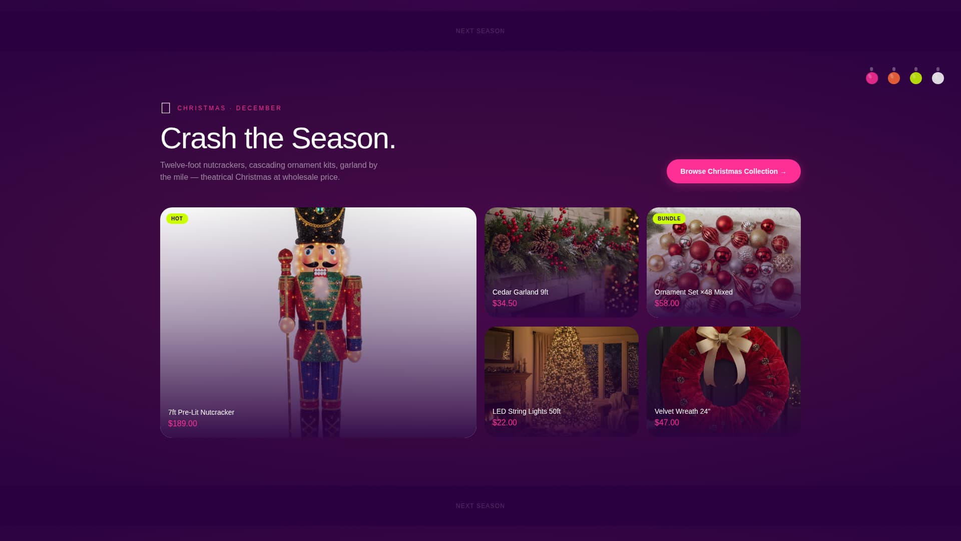 Festoon - Vibrant Seasonal Landing Page Template
