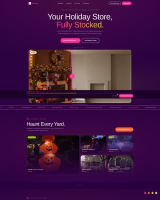 Festoon - Vibrant Seasonal Landing Page Template