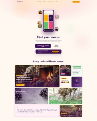 Tinsel - Artisan Seasonal Landing Page Template