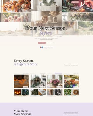 Unbox - Seasonal Decorations Landing Page Template