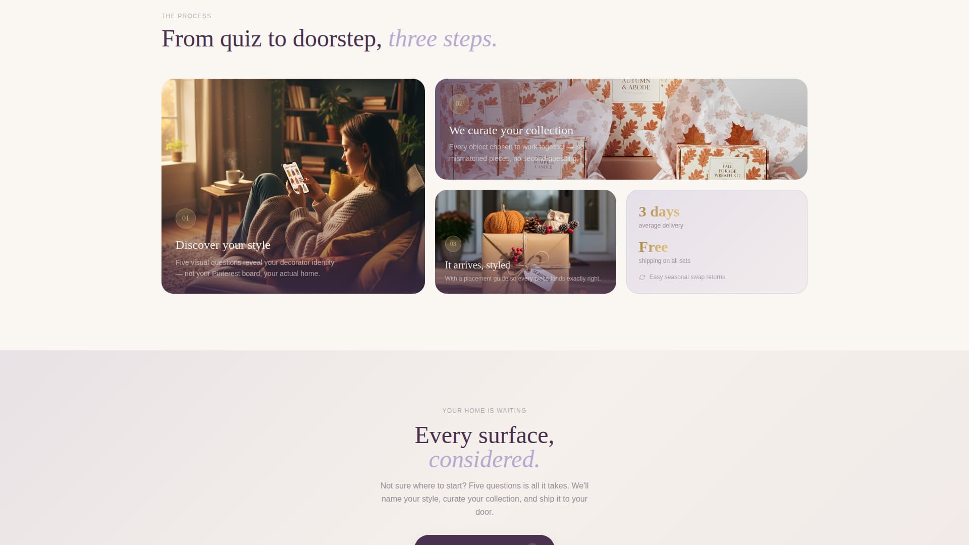 Hearth - Seasonal Décor Landing Page Template