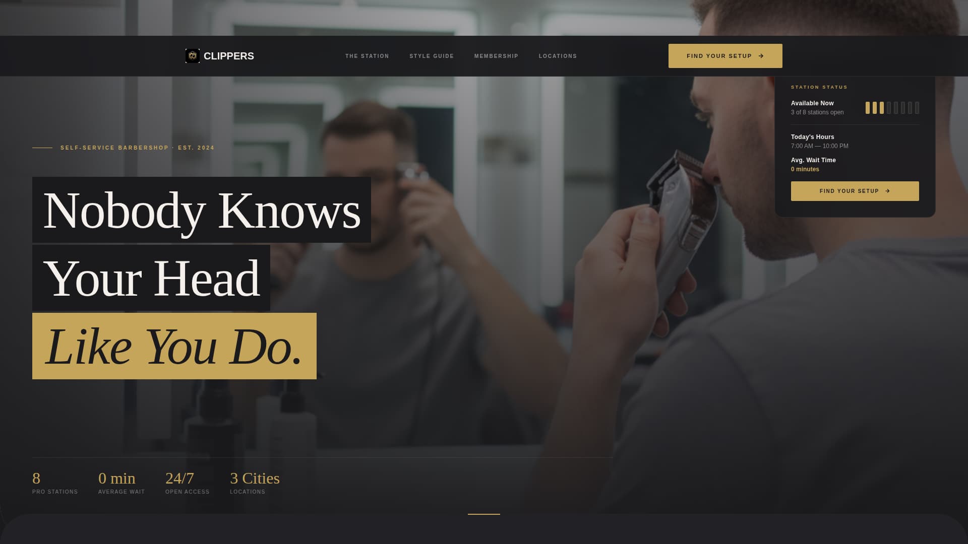Clippers - Bold Self-Service Landing Page Template