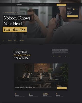 Clippers - Bold Self-Service Landing Page Template