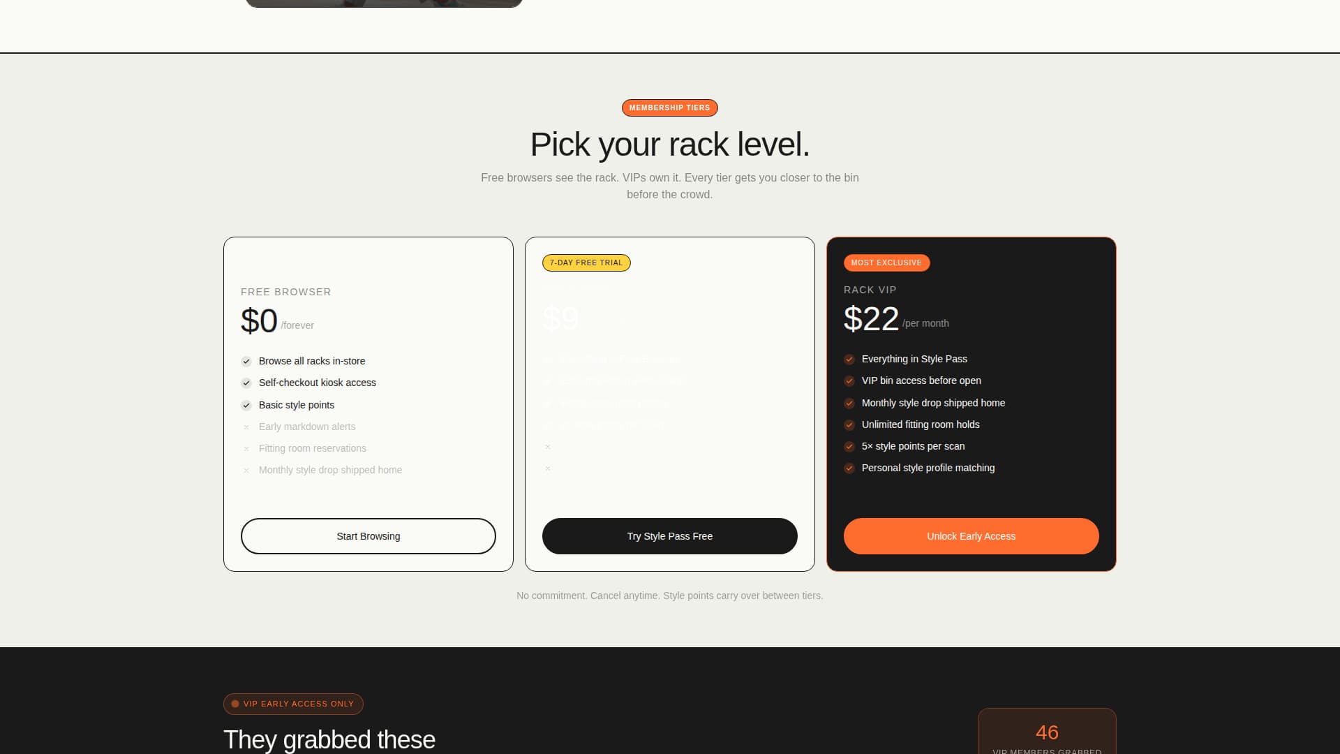 Rack - Discover Self-Service Landing Page Template