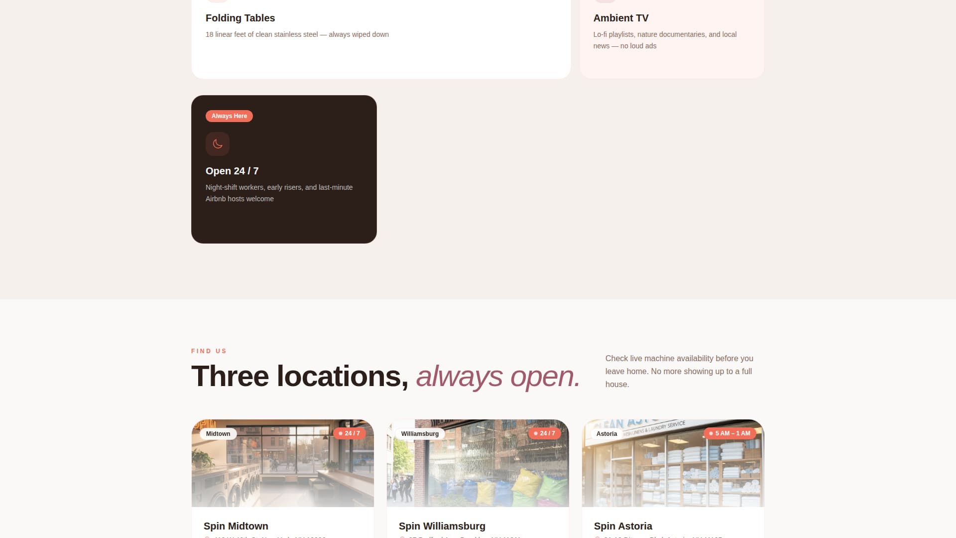 Spin - Vibrant Laundromat Landing Page Template