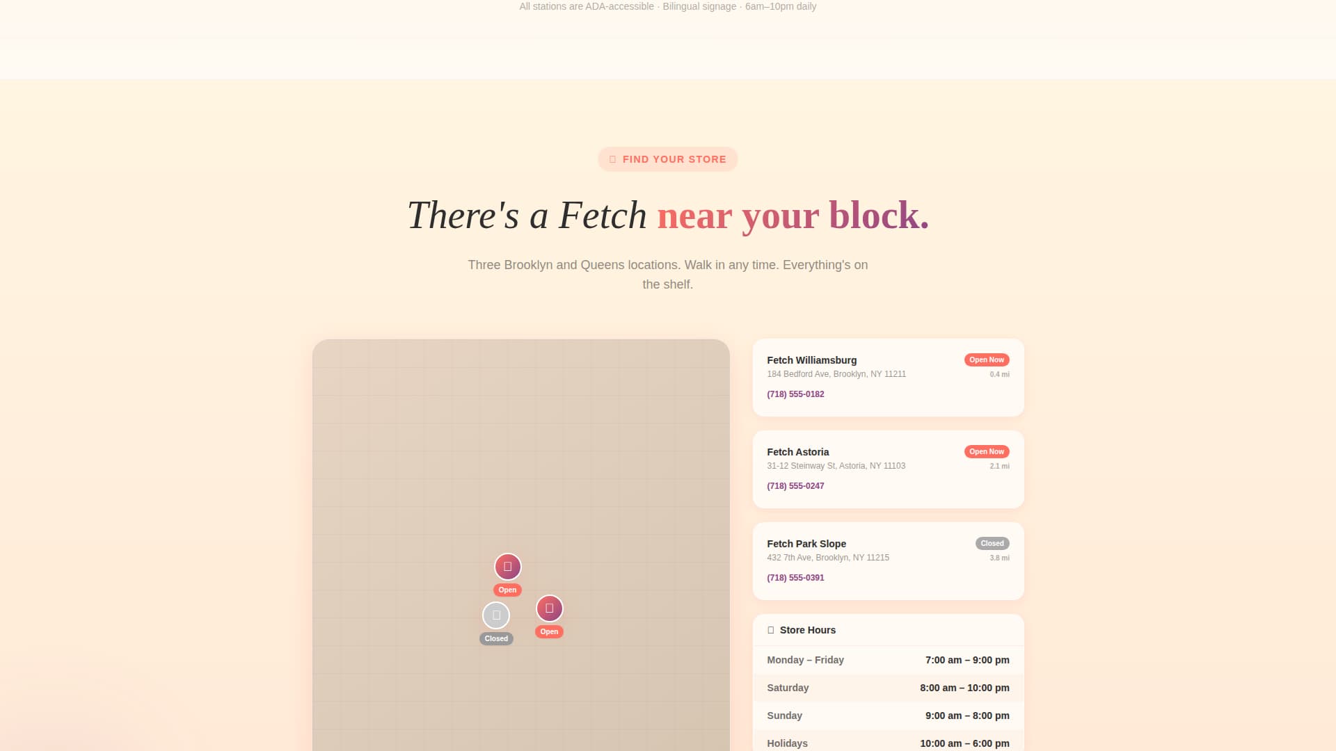 Fetch - Vibrant Petshop Landing Page Template