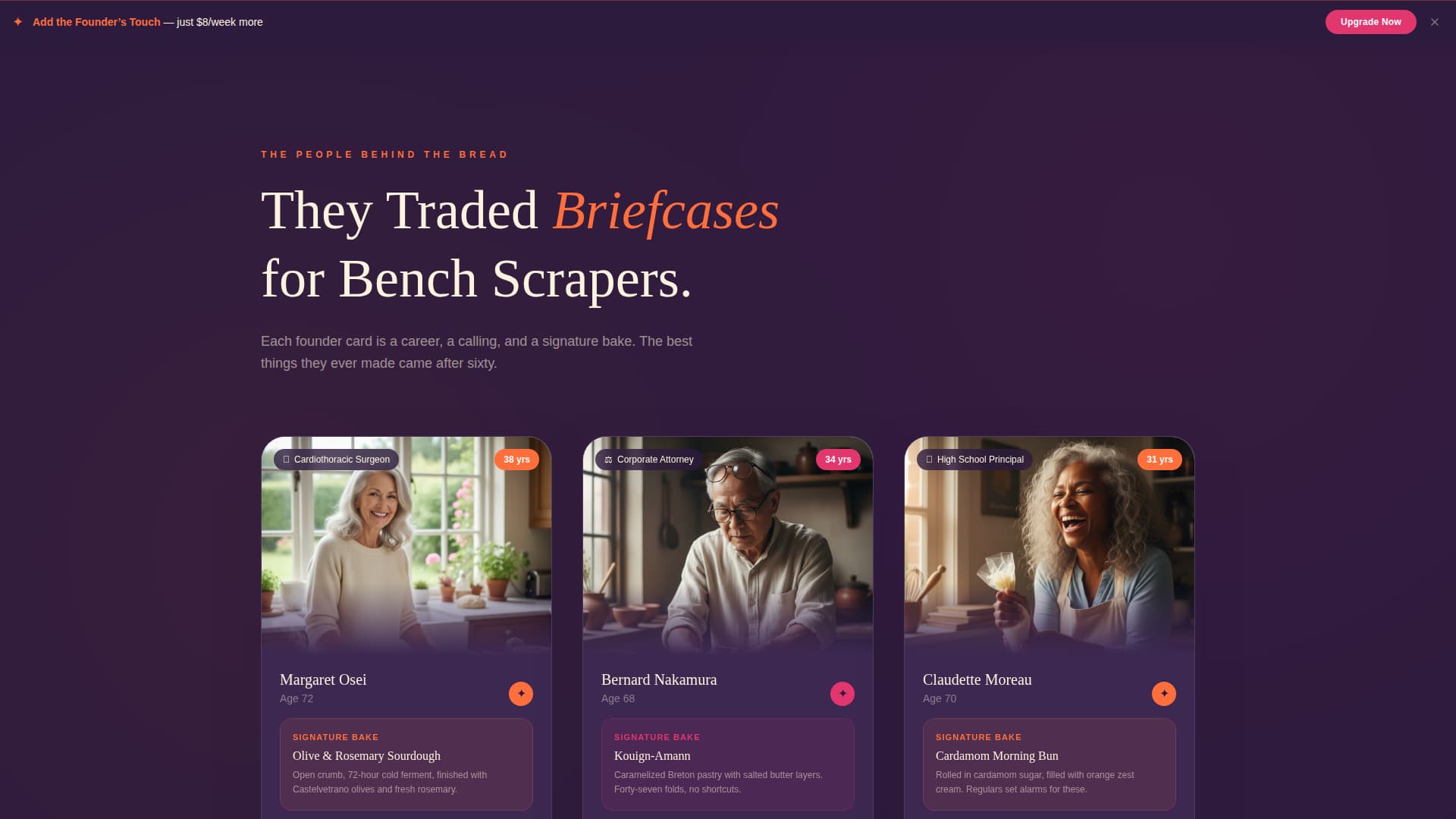 Proof — Handcrafted Sourdough Bakery Landing Page Template