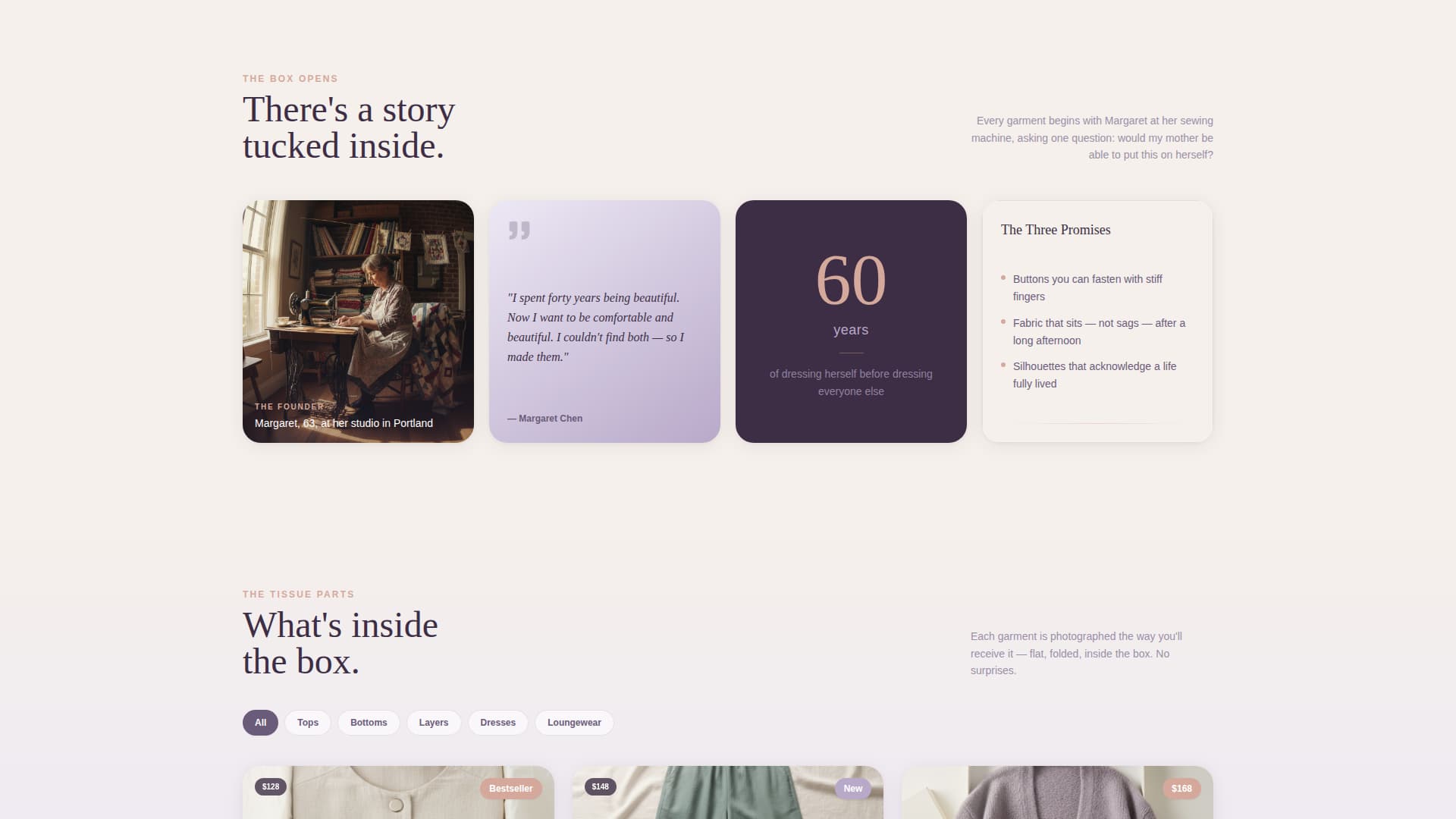 Stitch - Elegant Senior Fashion Landing Page Template