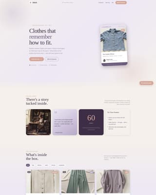Stitch - Elegant Senior Fashion Landing Page Template