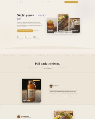 Harvest - Artisan Farmstead Landing Page Template