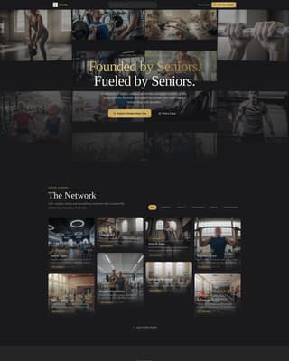 Stride - Thriving Seniorfitness Landing Page Template