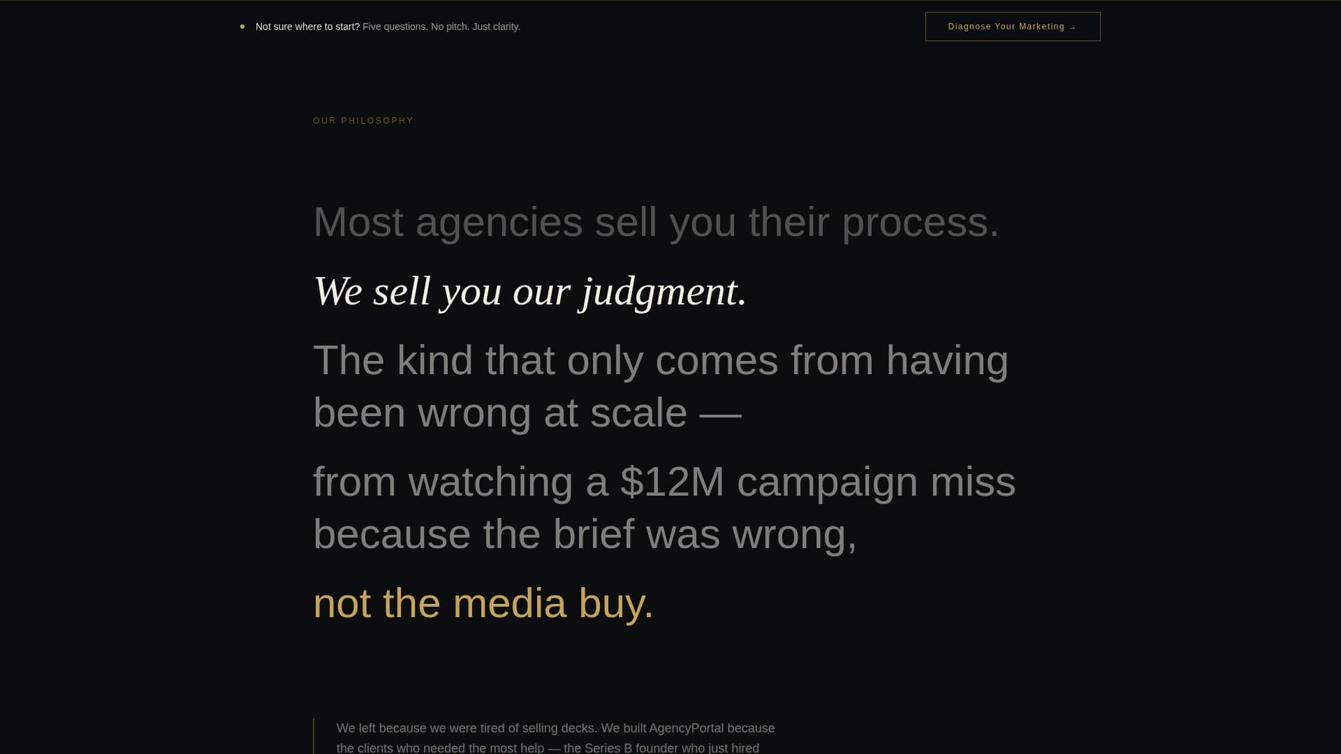 Founding - Elite Agency Landing Page Template