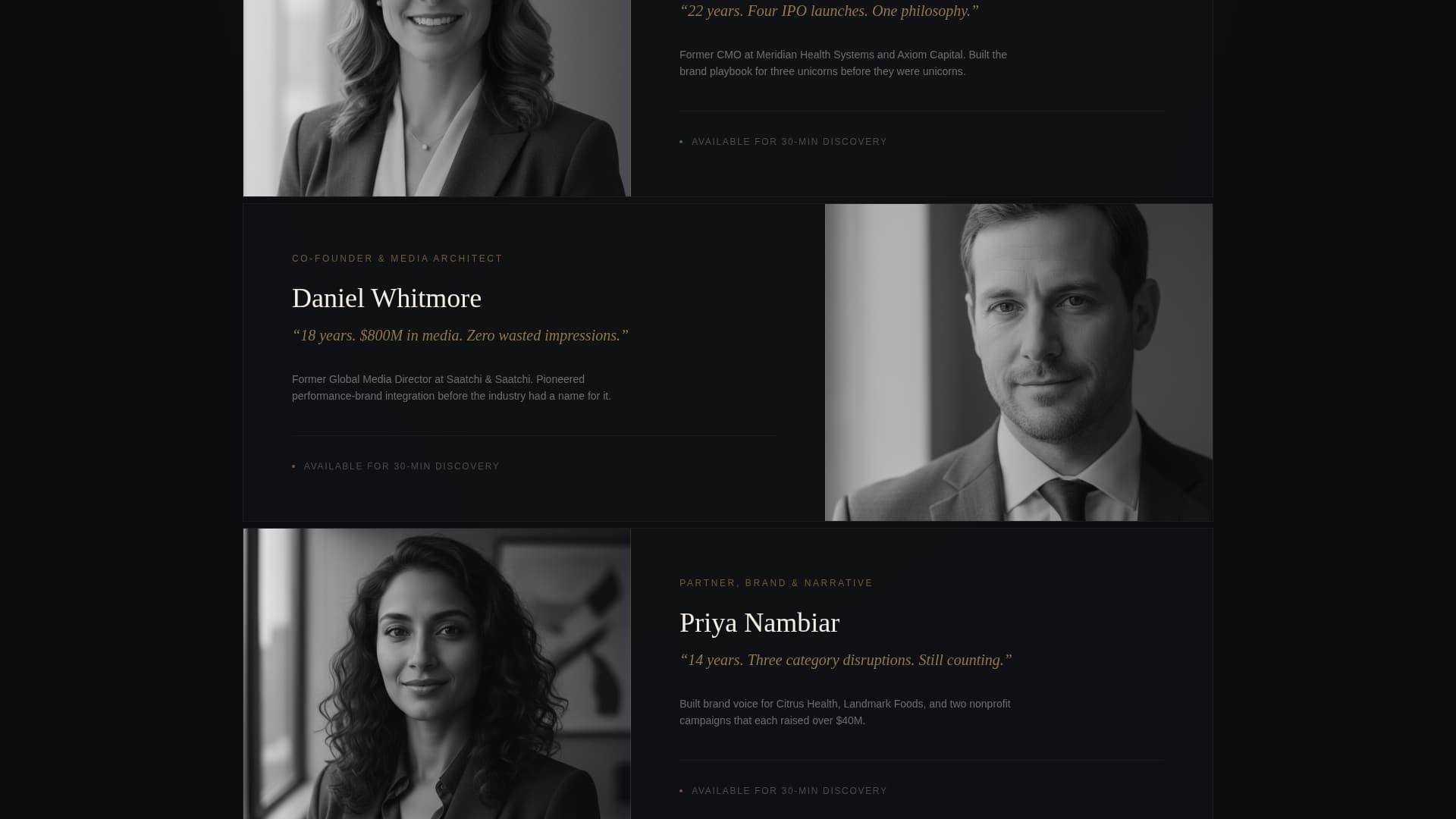 Founding - Elite Agency Landing Page Template